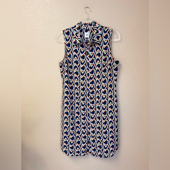 CAbi Amour Sleeveless Shirt Button Down Short Dress Size S - Picture 2 of 11